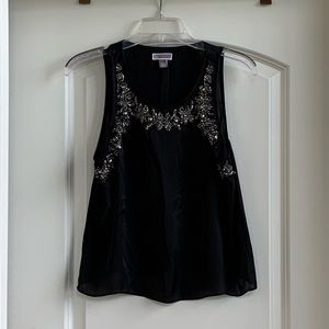Black Jeweled Flyaway Back Tank